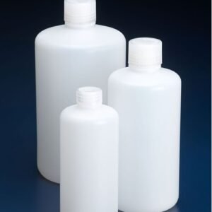 Bottles, round, narrow neck, HDPE
